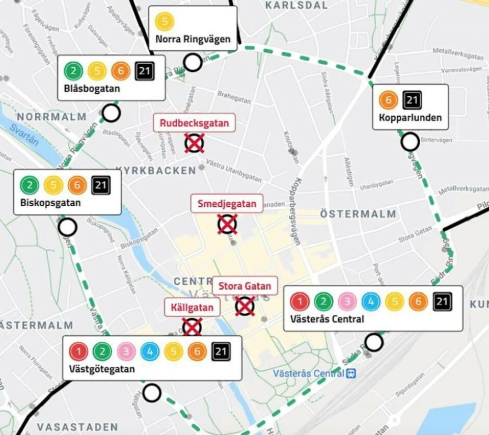 Stora arbeten planeras i city – så påverkas bussarna
