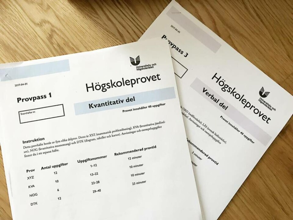 Språngbräda. Högskoleprovet kan hjälpa dig in på drömutbildningen.