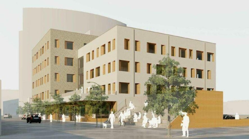 Socialtjänstens hus.Nya polishuset.