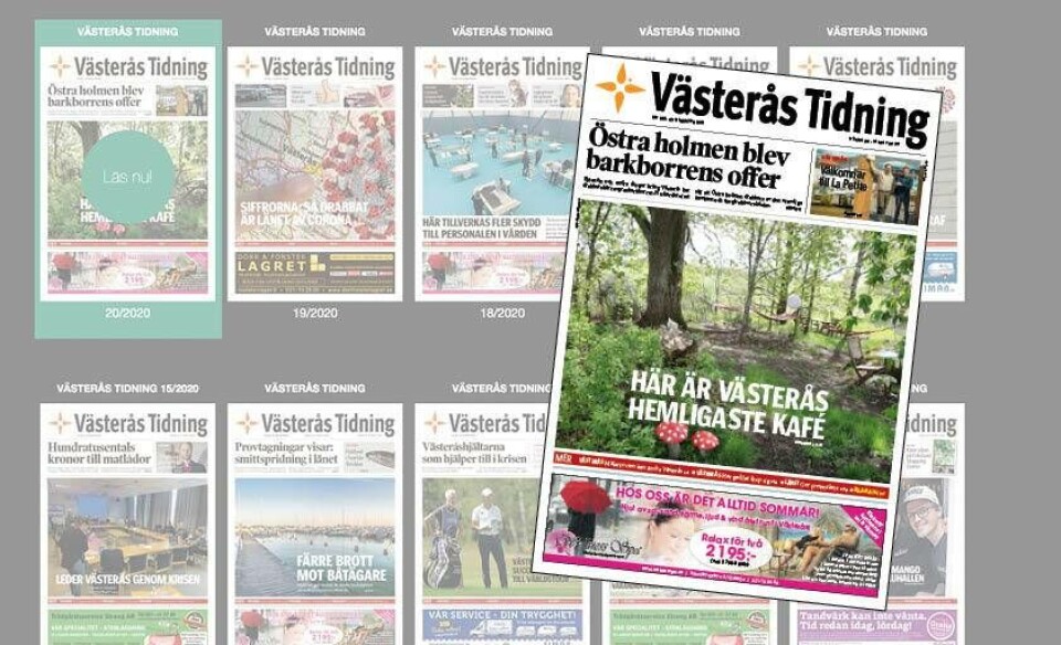 Läs helgens Västerås Tidning som e-tidning