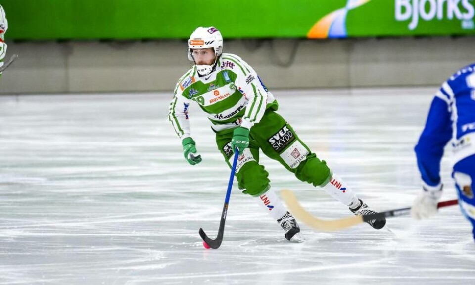 Martin Landström blev tvåmålsskytt i matchen mot Falun. Foto: STEFAN LINDGREN/Arkiv