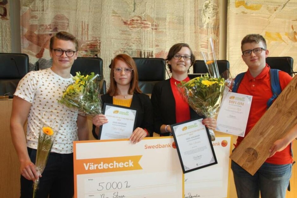 Unga prisades för sitt entreprenörskap