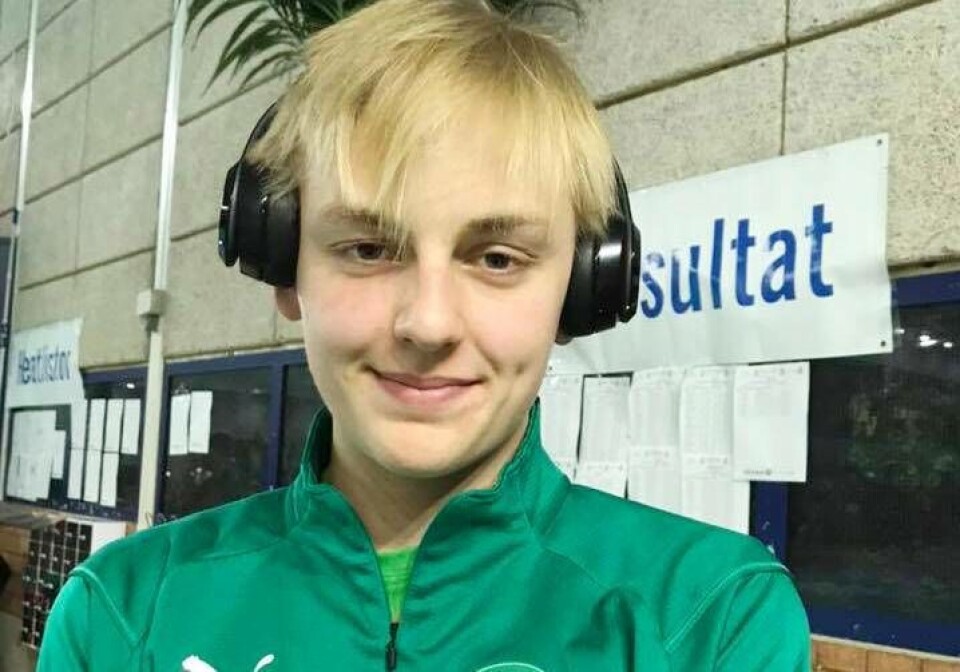 Lucas Sterling lyckades mycket bra individuellt med ett guld i pojkar 14 år (200 ryggsim) och ett brons. Foto: VSS