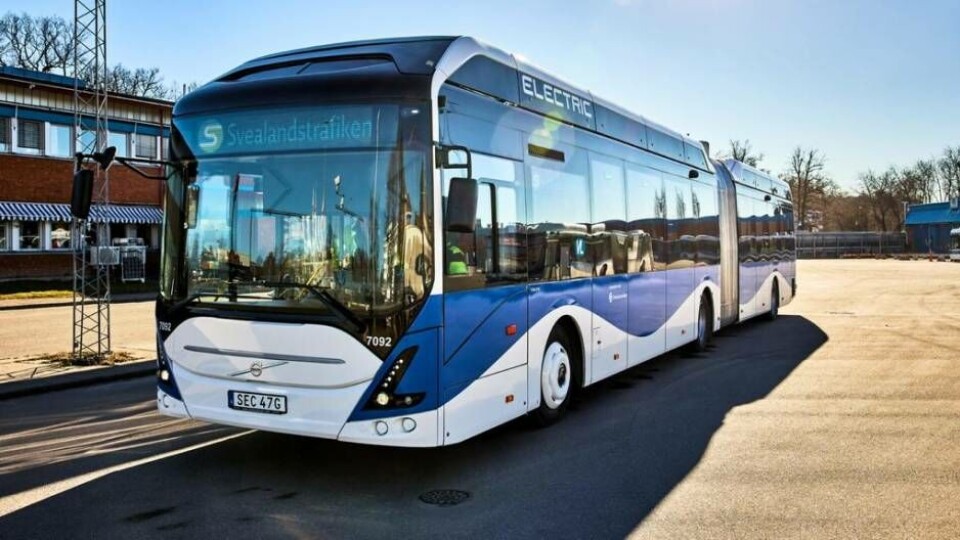 Nu kan bussresenärerna i Västerås åka med el. Foto: Svealandstrafiken