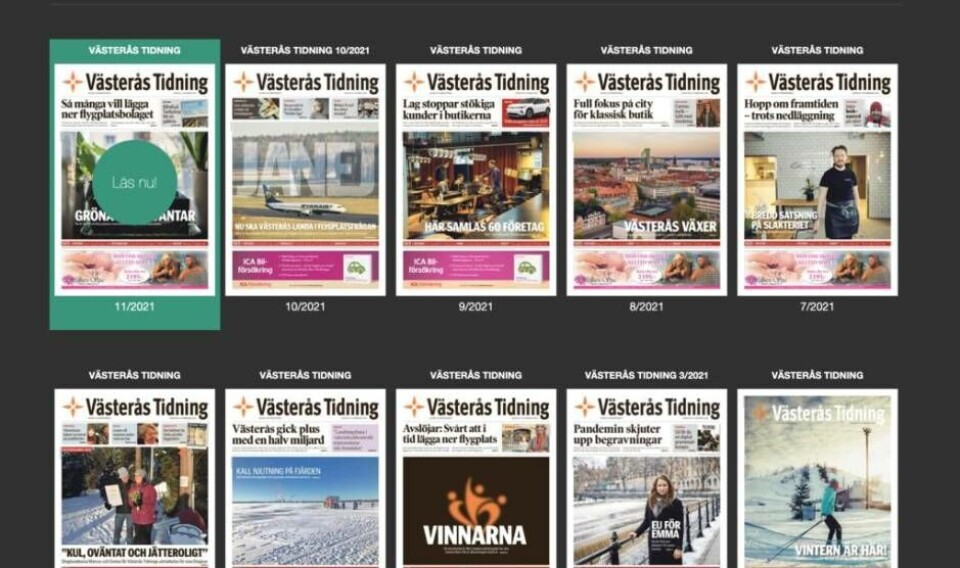 Läs helgens Västerås Tidning som e-tidning