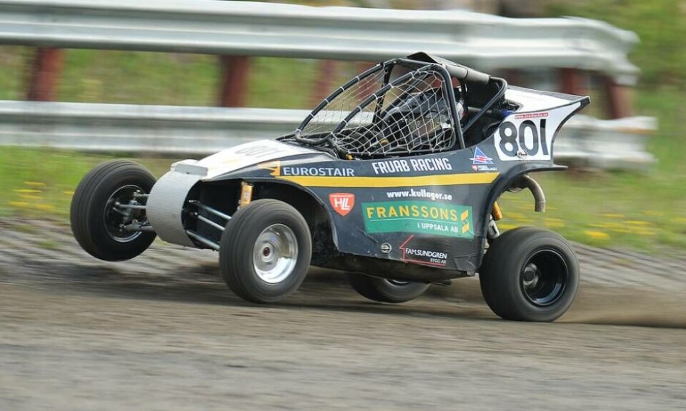 Niklas Fransson tävlandes för Västerås MS tog hem den första deltävlingen i Crosskart-SM:s 40+ klass. Foto: STEFAN LINDGREN