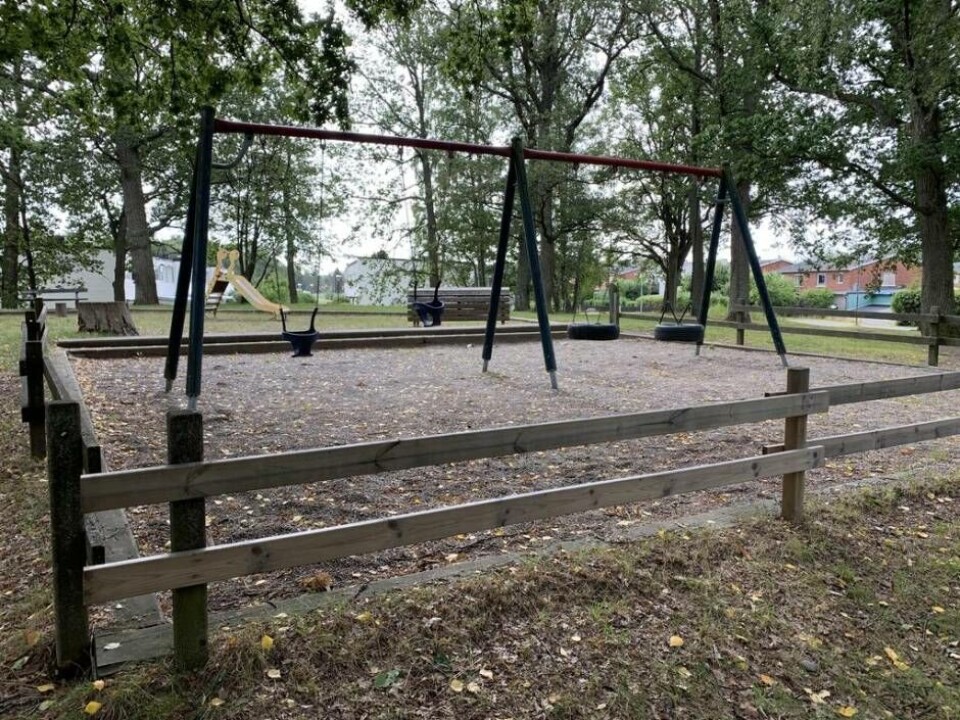 Befälskullens lekplats på Viksäng kommer att börja byggas om under vecka 34. Foto: Jonas Edberg