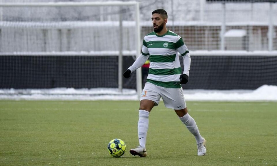 Lagkaptenen Sean Sabetkar lämnar VSK fotboll för allsvenska nykomlingen Degerfors. Foto: STEFAN LINDGREN