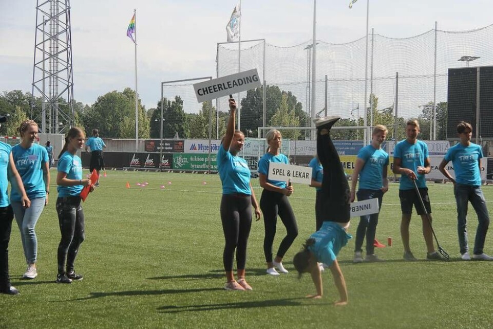 Cheerleading lockade många utövare. Foto: Jonas Edberg