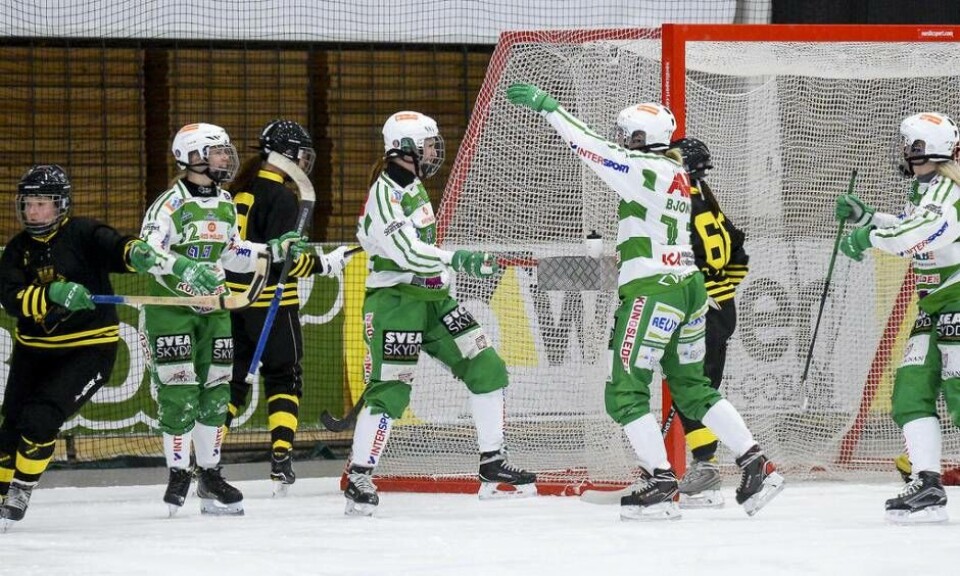 VSK-damerna är klart för ännu en SM-final i bandy, den tredje raka och den fjärde på de fem senaste säsongerna. Foto: STEFAN LINDGREN/Arkiv