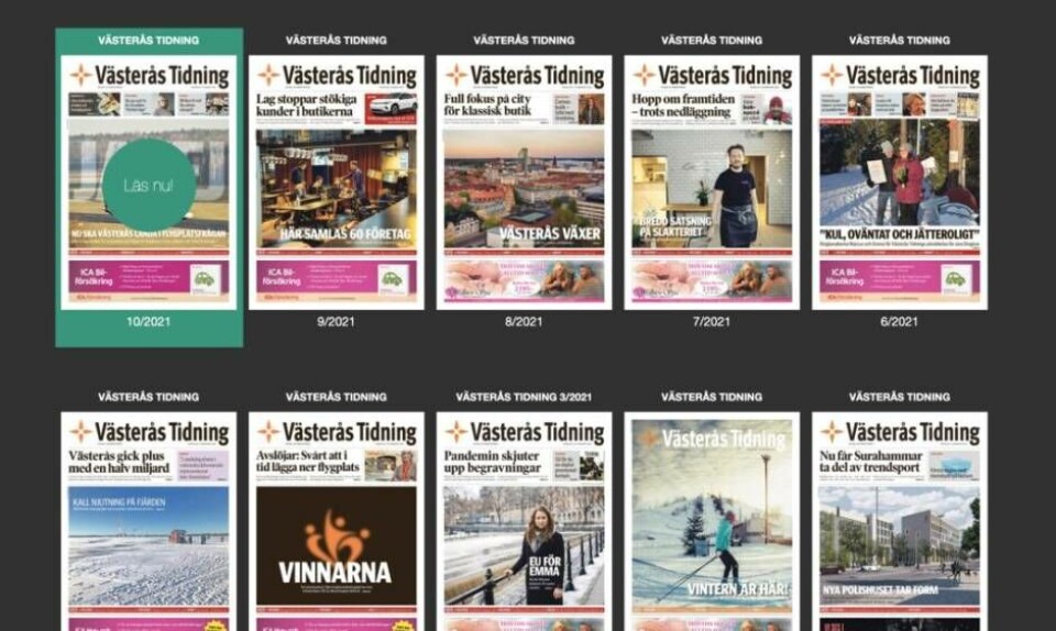 Läs helgens Västerås Tidning som e-tidning