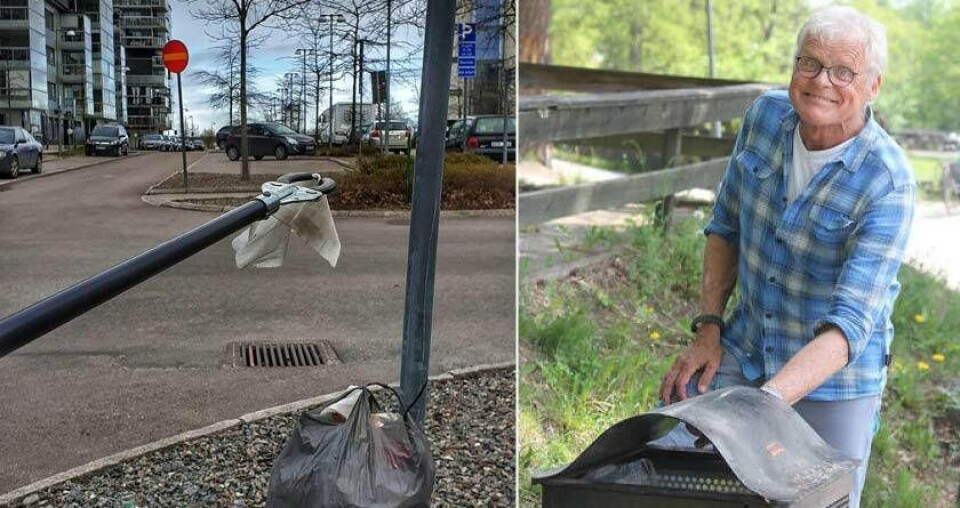 Lennart Klaar startade Facebookgruppen Skräpplockare i Västerås när han irriterade sig på allt skräp som låg på Västerås gator och i parker. Nu är det dags för skräpplocksrdagen den 9 maj. ”Man behöver ju inte plocka skräp hela dagen, men kanske en halvtimme eller timme”, säger Klaar. Foto: Foto: Privat / Jonas Edberg