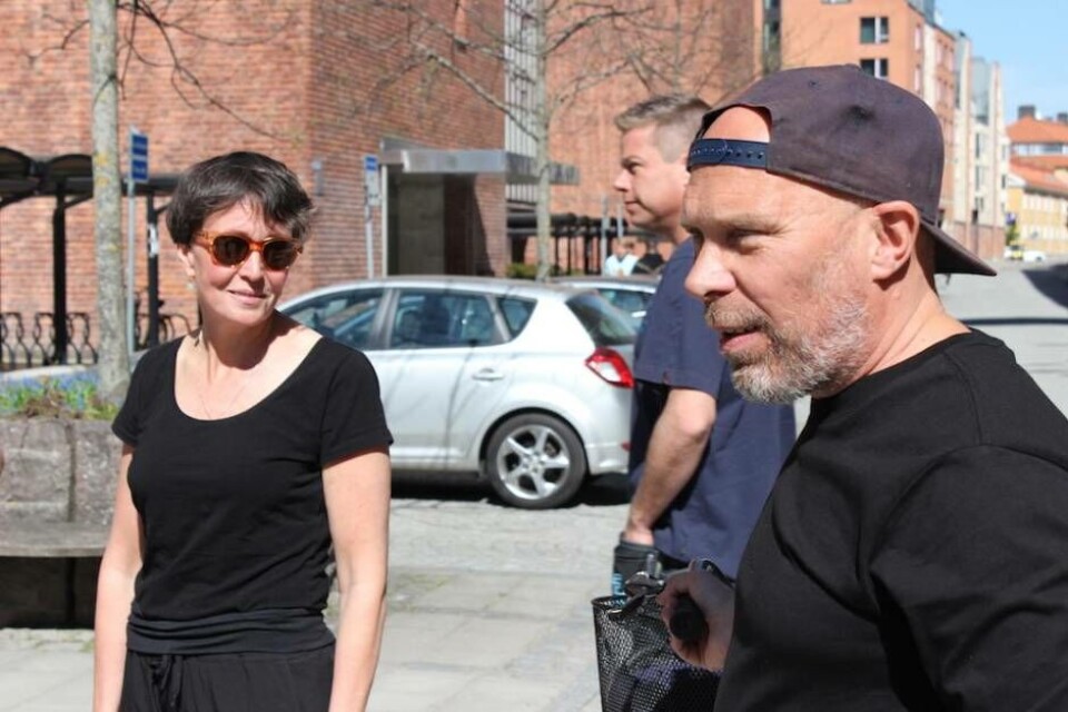 Christina Runeson och Mikael Reuter ligger bakom Konstjoggen. Foto: Isabella Grödén