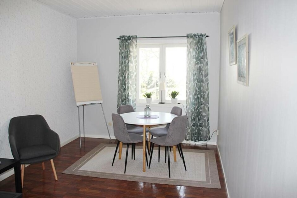 Ett av de mindre rummen där företagen bland anat kan hålla anställningsintervjuer. Foto: Jonas Bergkvist