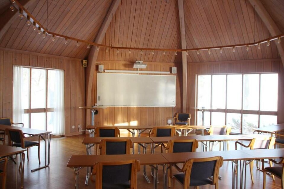 Den största konferenssalen Utsikten, det gamla kapellet. Foto: Jonas Bergkvist