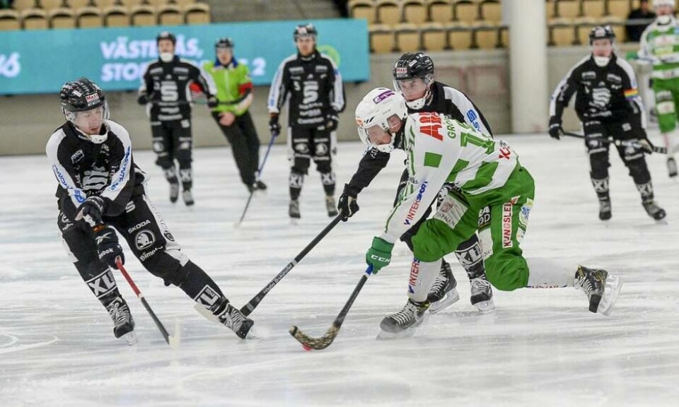 VSK ställs mot klassiska rivalen Sandviken i SM-kvartsfinalen. Start på fredag hemma i ABB Arena. Foto: STEFAN LINDGREN/Arkiv