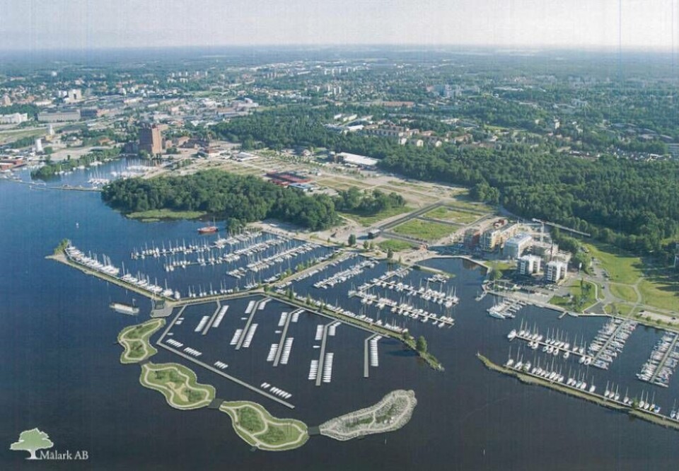 Skiss. En skiss på hur arkitekterna tänkt sig Vågholmarna. Foto: MÄLARK