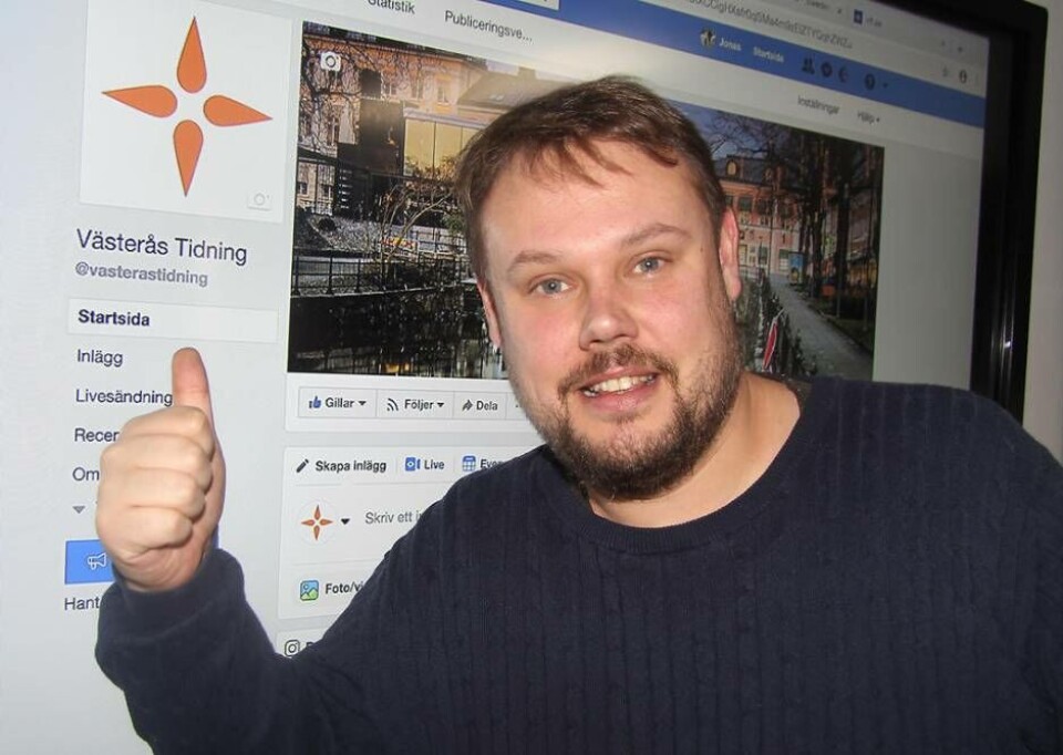 Jonas Edberg, Västerås Tidnings chefredaktör. Foto: Jonas Bergkvist