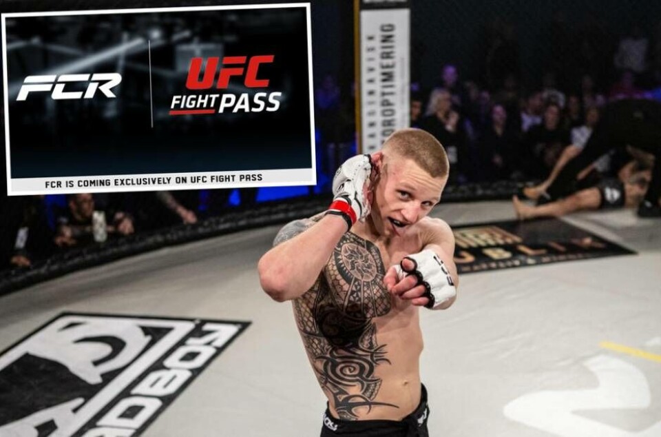 Västeråsorganisationen Fight Club Rush har inlett ett samarbete med UFC Fight Pass. Premiärgalan sänds i morgon. Här Västeråssonen Tobias Harila som har gjort flera framträdanden på FCR, men inte finns med just denna upplaga. Foto: FCR och UFC