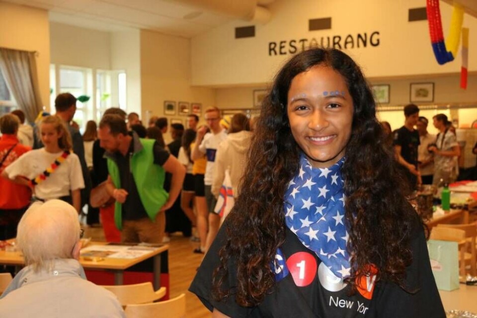 Selma Pascual, 14 år från USA, älskar CISV och vill att alla ska vara med. Foto: Helena Andersson