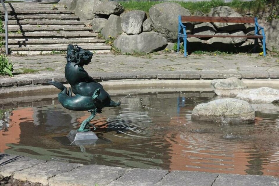 Carl Milles Solglitter i fontänen vid Oxbacken. Foto: Antti Korhonen