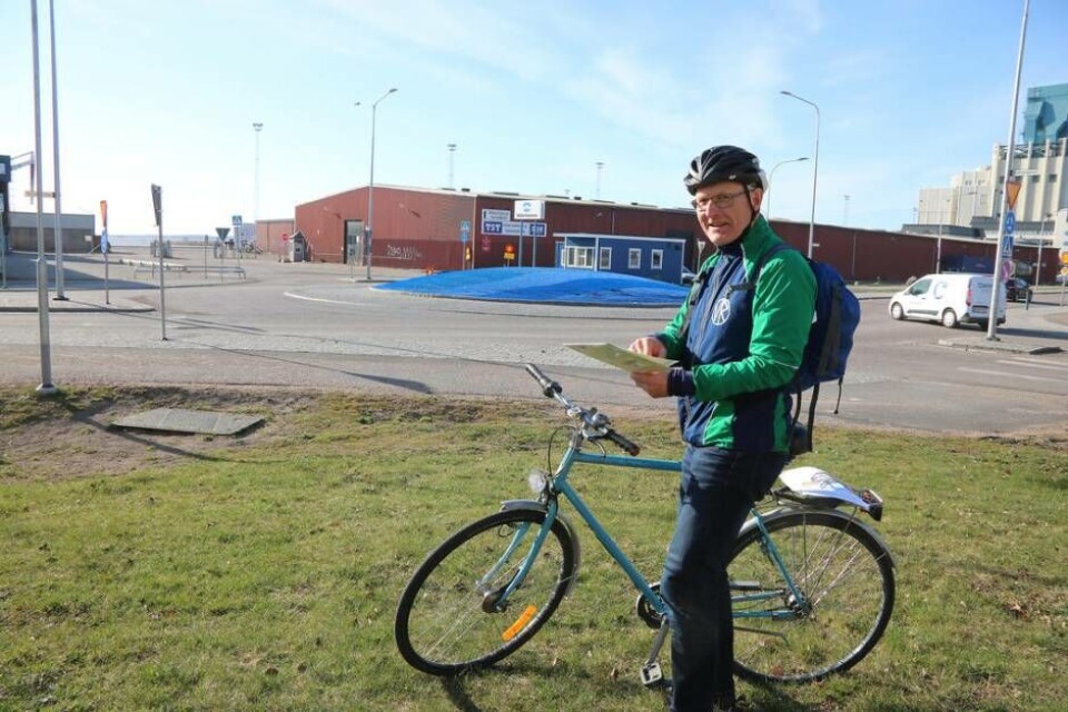 Cykeltrimmare. Cykel Odd Werner-Erichsen en av deltagarna i Cykeltrim-gruppen.