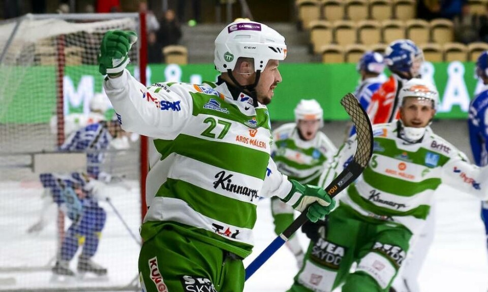 Mikael Olsson gjorde ett av målen när VSK vann över Motala. Foto: STEFAN LINDGREN/Arkiv
