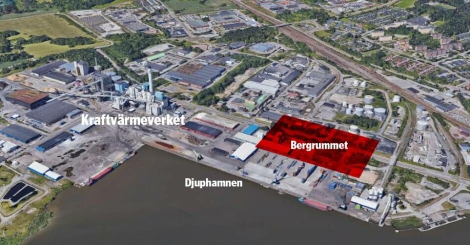 Bergrummet som ska lagra hetvatten. Foto: Google Maps/Fredrik Klevenhaus