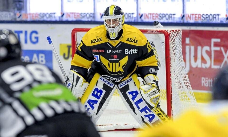 Samuel Ersson var tillbaka i VIK-målet efter tre matchers frånvaro för skada. Foto: Stefan Lindgren×1 / 2Visa bildtextBild 1 av 2