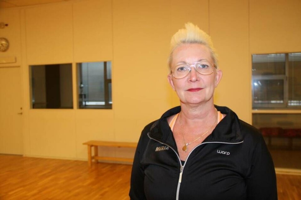 Maria Isaksson på Västerås danscenter. Foto: Sofie Tejre