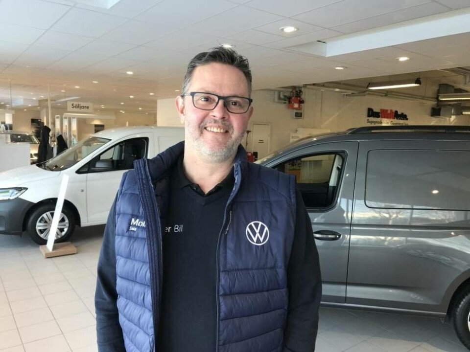 Jens Moberg är ansvarig för den nya satsningen på transportbilar vid Möller Bil Sala.