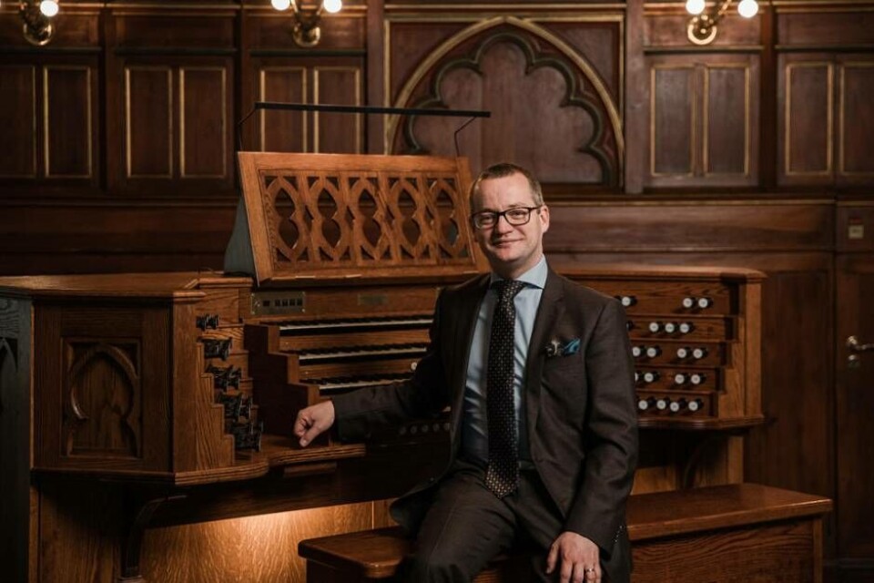 Johan Hammarström, domkyrkoorganist i Västerås. Foto: HENRIK MILL