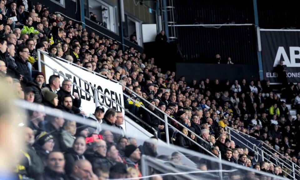 Publikfest ikväll i ABB Arena. Foto: Stefan Lindgren