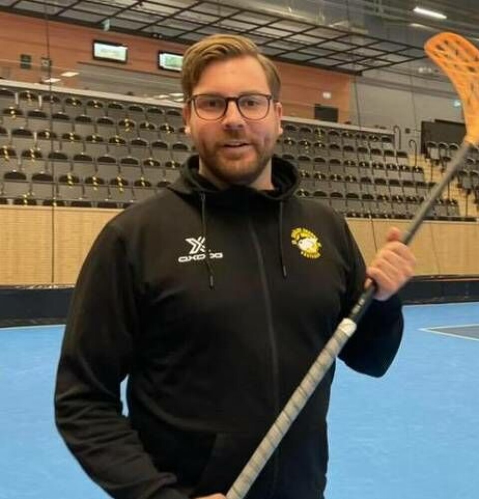 Skälbytränaren Martin Nilsson Foto: Skälby IBK