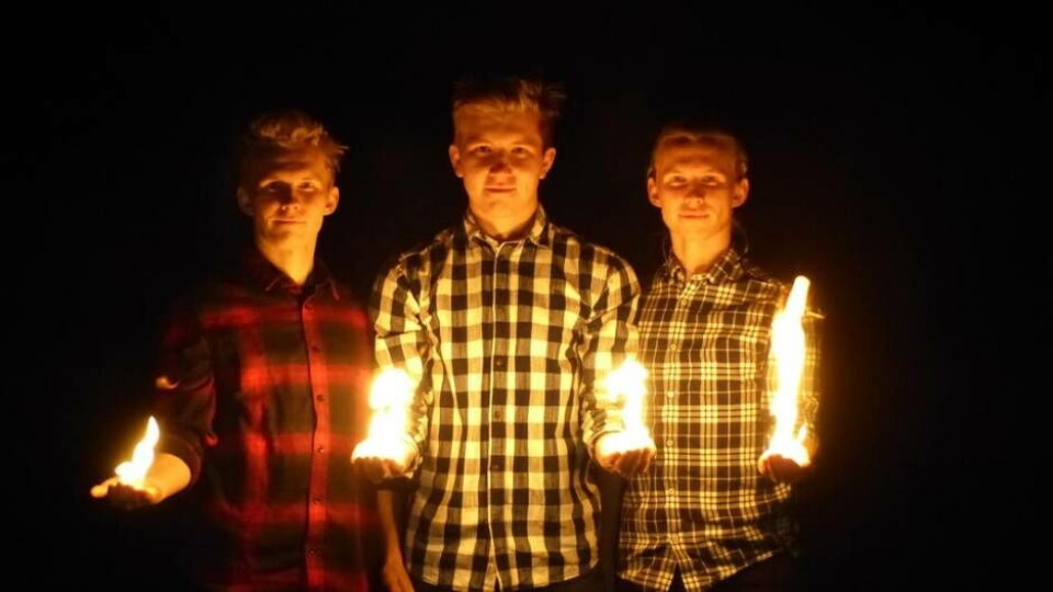 De tre Västeråsbröderna Sköld, tvillingarna Linus och Jonatan tillsammans med lillebror Tobit gjorde succé i årets upplaga av Talang. Foto: Pontus Port
