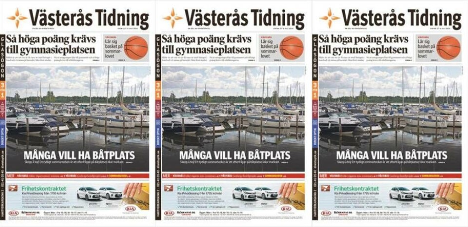 Läs helgens Västerås Tidning som e-tidning