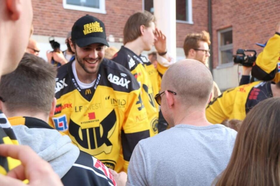 Lucas Venuto var populär bland fansen, och såg ut själv ut att trivas. Foto: Jonas Edberg