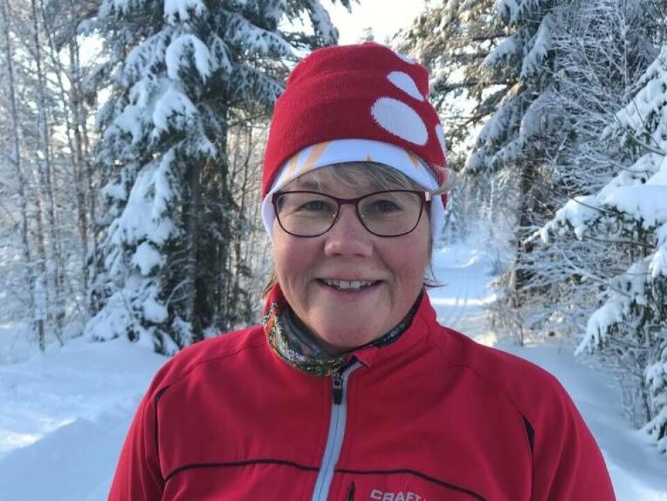 Helena under en träningstur i Säfsen. Foto: Privat