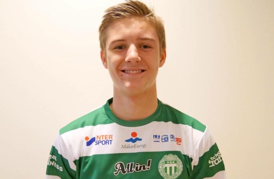 16-årige William Videhult får a-lagskontrakt. Foto: Dan Persson/VSK Fotboll