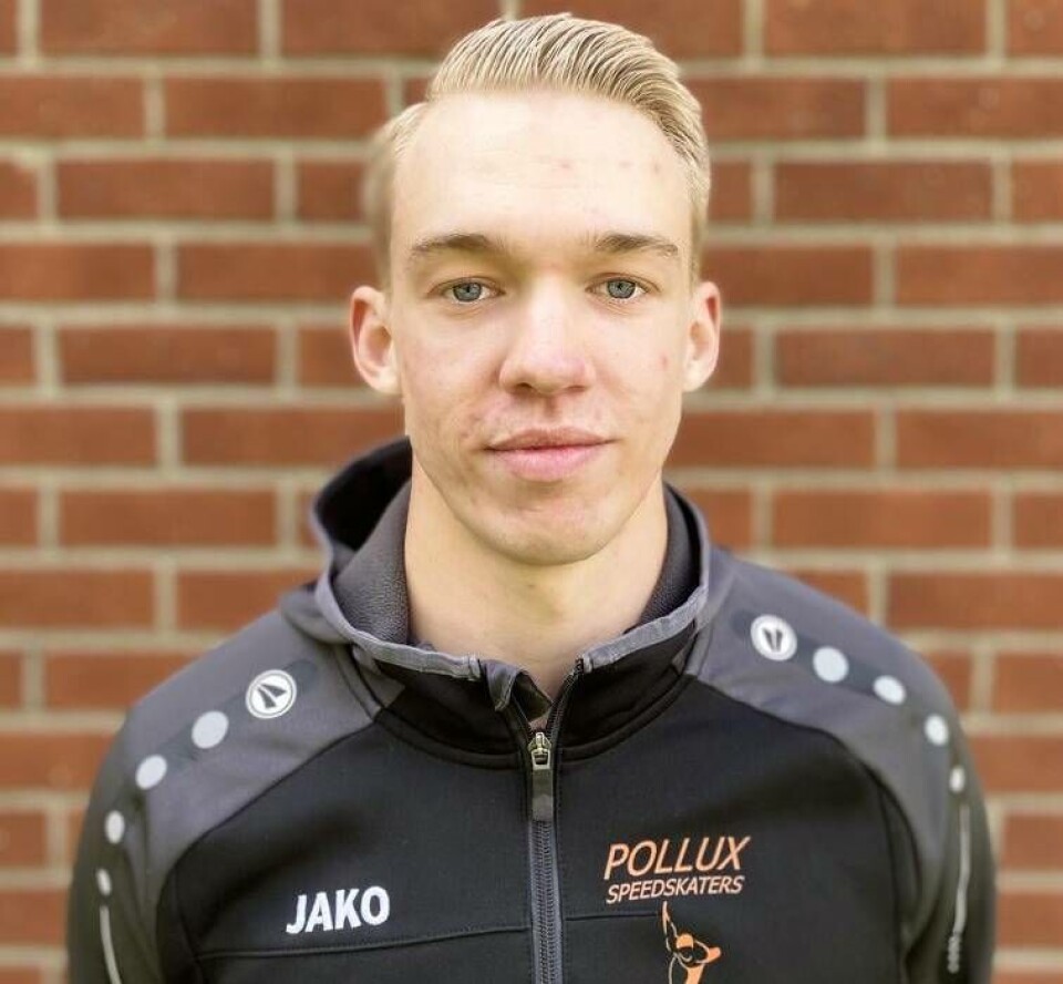 SK Pollux Oskar Nilsson är imponerad över träningskompisen Nils van der Poels insats på VM. Foto: Per Nilsson