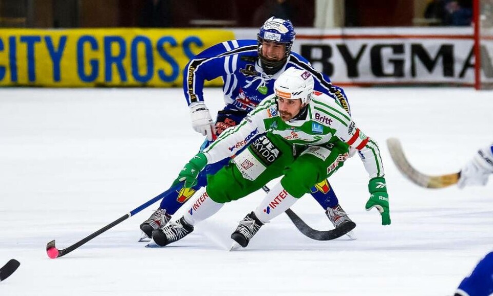 VSK-kaptenen Joneby räddade poäng med sin 5–5-kvittering mot Villa. Foto: STEFAN LINDGREN