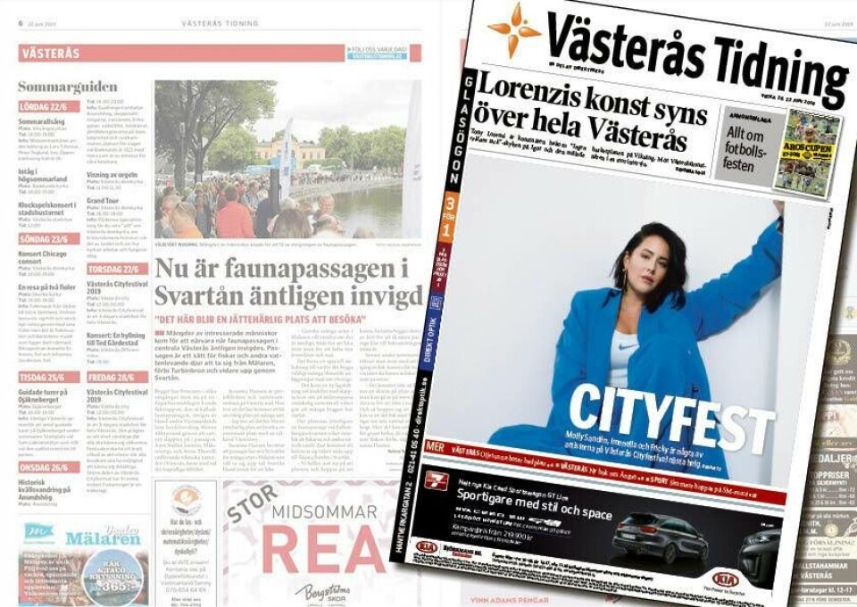 Läs helgens Västerås Tidning som e-tidning