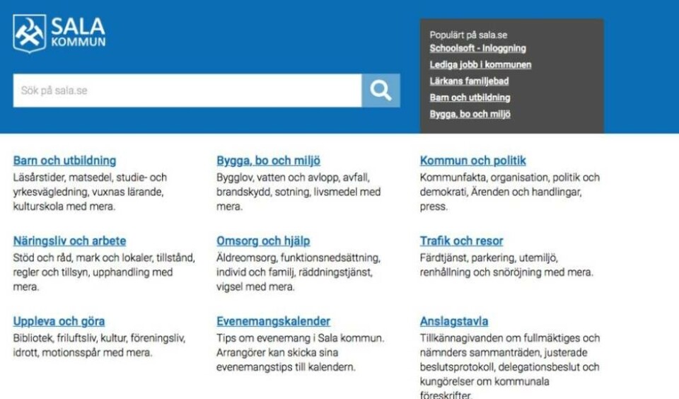 Sala kommun utsatt för överbelastningsattack
