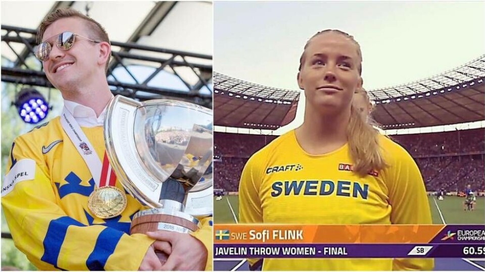Mikael Backlund och Sofi Flink är två av idrottarna som ska hyllas. Foto: Mostphotos/SVT