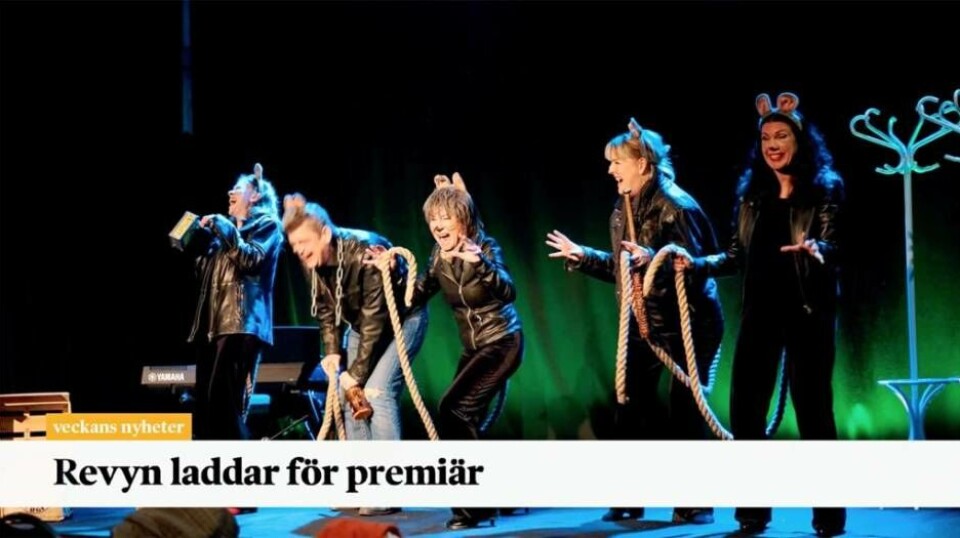 Revygänget i Västerås repeterar inför premiären. Foto: Avig Kazanjian Revygänget i Västerås repeterar inför premiären. Foto: Avig Kazanjian