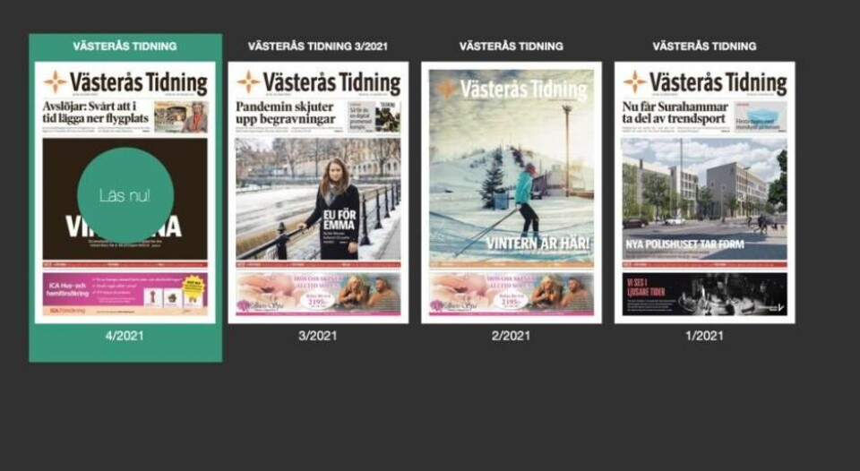 Läs helgens Västerås Tidning som e-tidning
