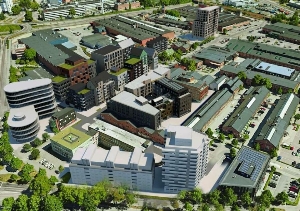 Kopparlunden sett från city-hållet. Till vänster i bild går Kopparbergsvägen och i nedre kant går Cityringen. Foto: Archus Arkitektur Kopparlunden sett från city-hållet. Till vänster i bild går Kopparbergsvägen och i nedre kant går Cityringen. Foto: Archus Arkitektur