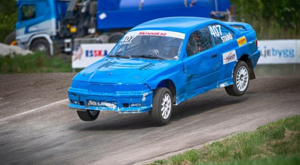 Robin Starö i sin BMW E36. Foto: Janne Cermenius/VMS