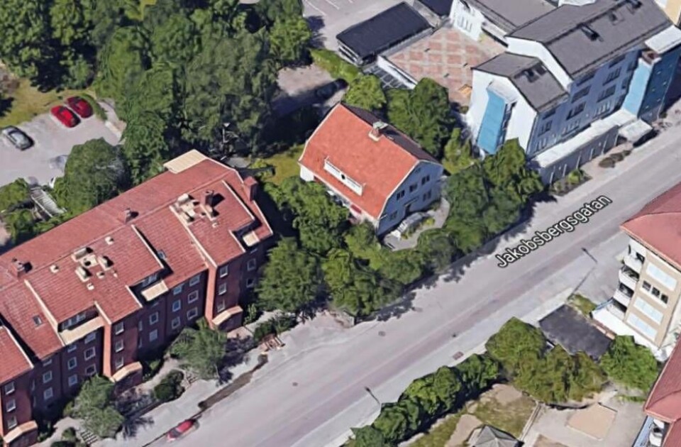 Den stora villan på Jakobsbergsgatan 9 såldes för 7 500 000 kronor. Foto: Google