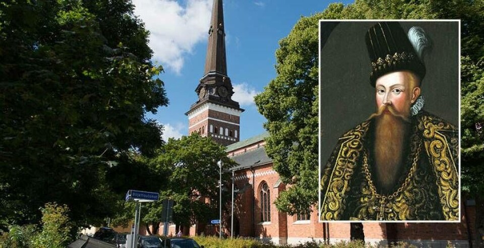 Svenske kungen Johan III gifte sig med Gunilla Bielke i Västerås domkyrka 1585. Foto: Matilda Hildingsson / Wikipedia